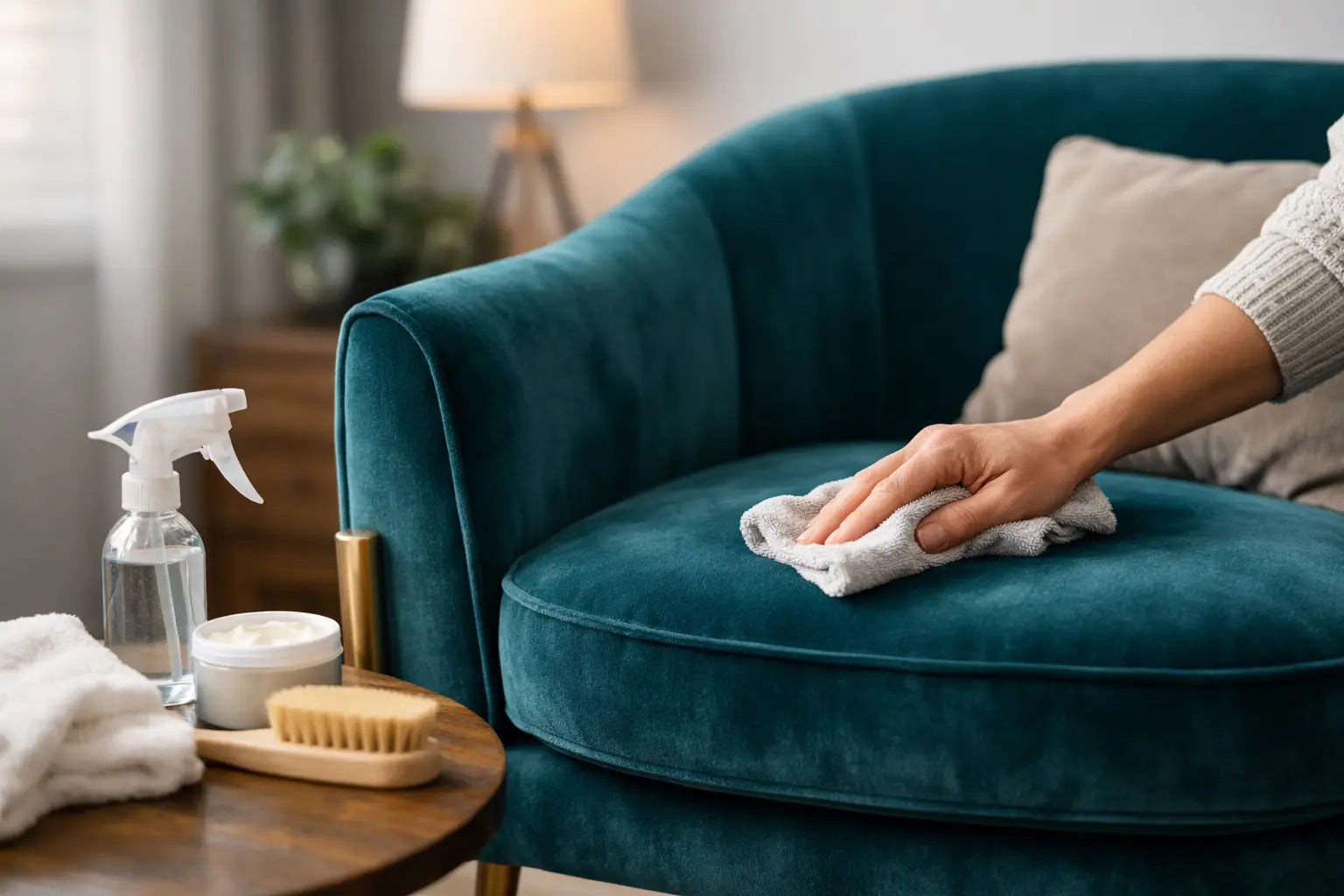 Hoe onderhoud je een velvet fauteuil goed?