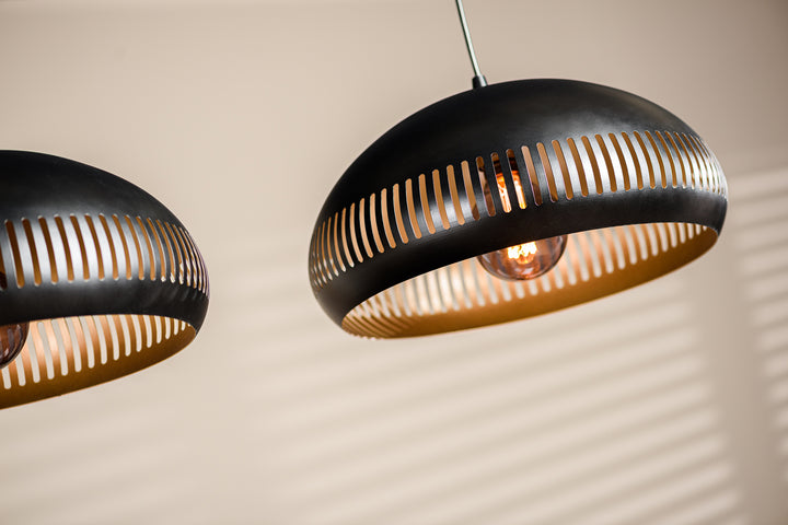 Hanglamp, 3-lichts, H340 zwart
