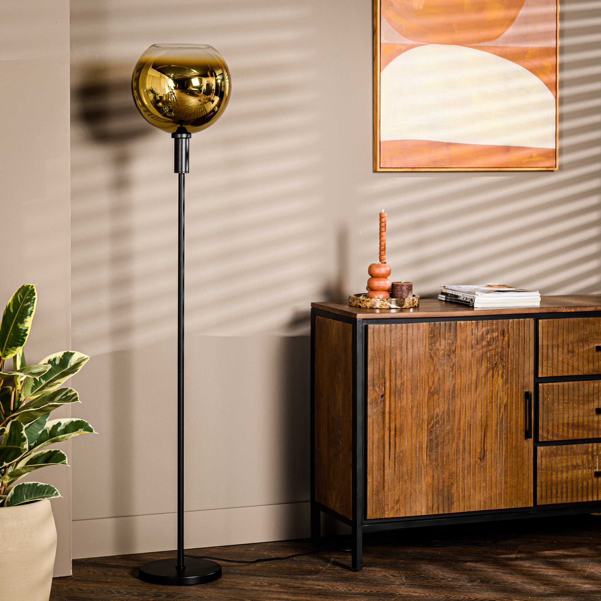 Stehlampe, 1-flammig, V850 Gold