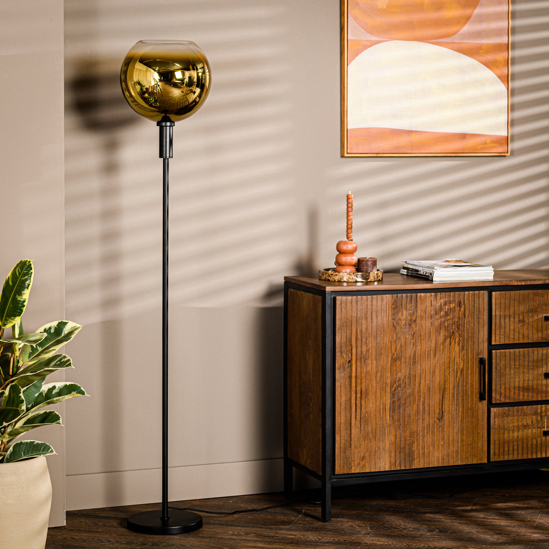Stehlampe, 1-flammig, V850 Gold