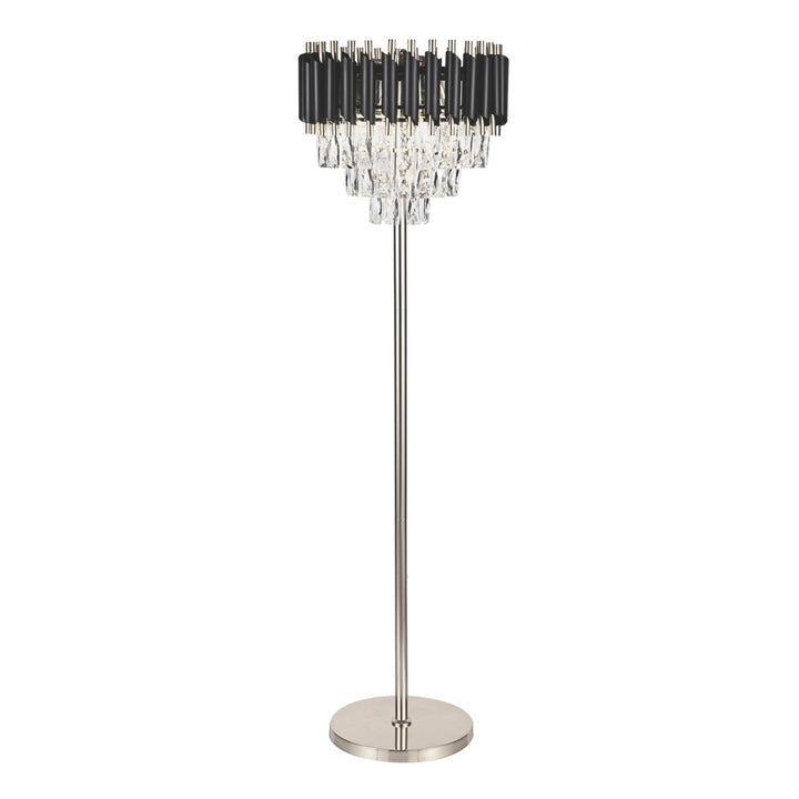 Vloerlamp Cora – Zwart/zilver