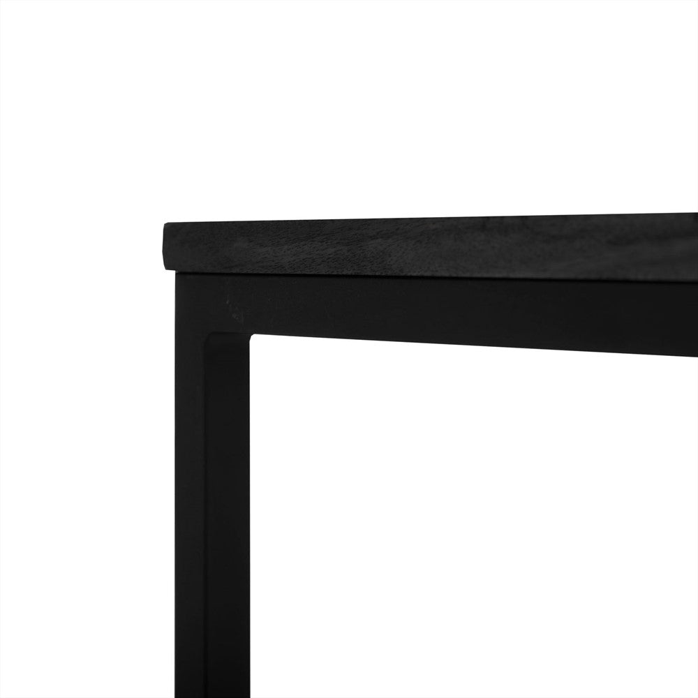 Schwarzes Rya Sofatisch-Set, 2-teilig (2er-Set)