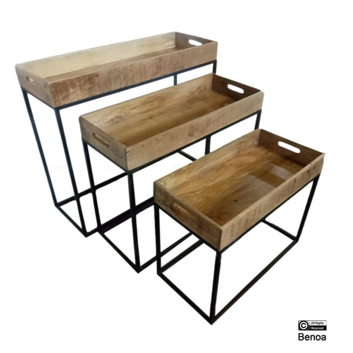 Sidetable met Rand Set van 3