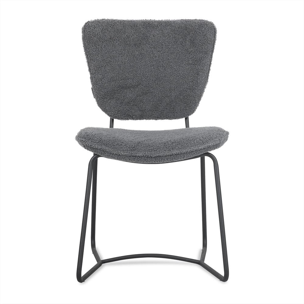 Eetkamerstoel Amy Antraciet (set of 2)