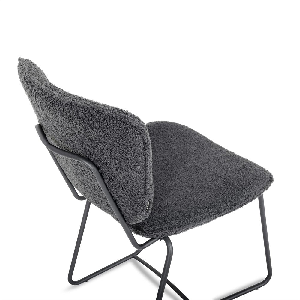 Eetkamerstoel Amy Antraciet (set of 2)