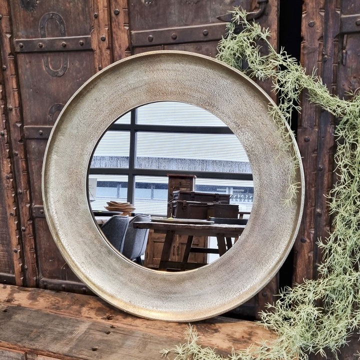 Spiegel Rond Goud Medium