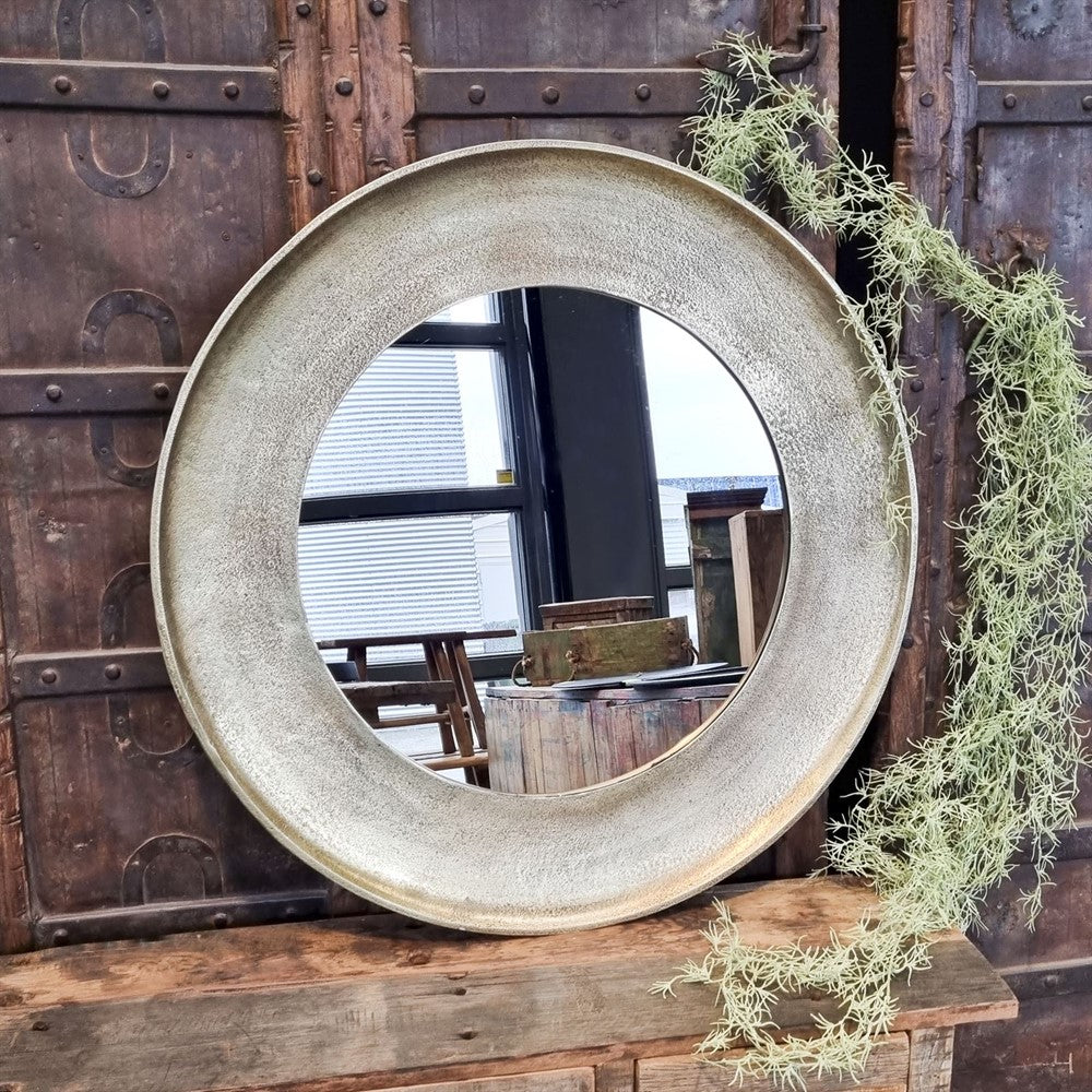 Spiegelrund, gold, mittelgroß
