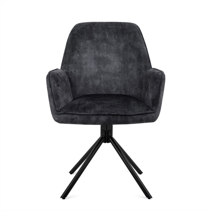 Eetkamerstoel Noah Antraciet (set of 2)