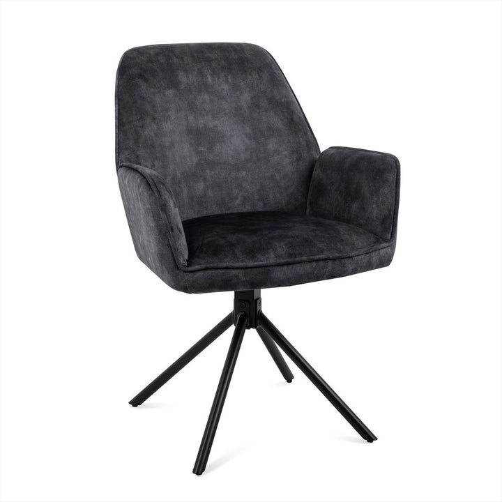 Eetkamerstoel Noah Antraciet (set of 2)