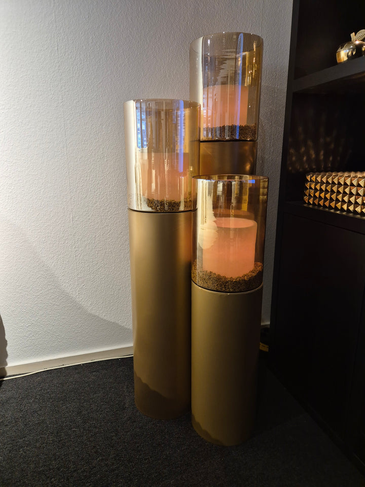 Sturmlaternen 3er Set Gold SALE SALE SALE