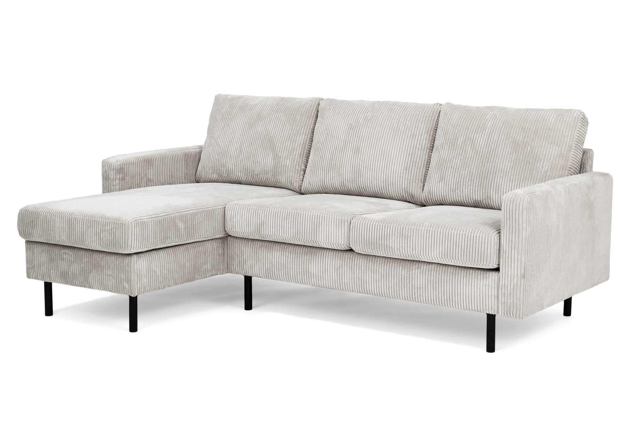 3-Sitzer-Sofa CL L+R, Stoff RIB, RIB920 natur