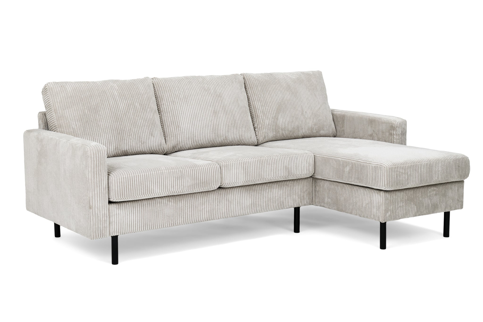 3-Sitzer-Sofa CL L+R, Stoff RIB, RIB920 natur