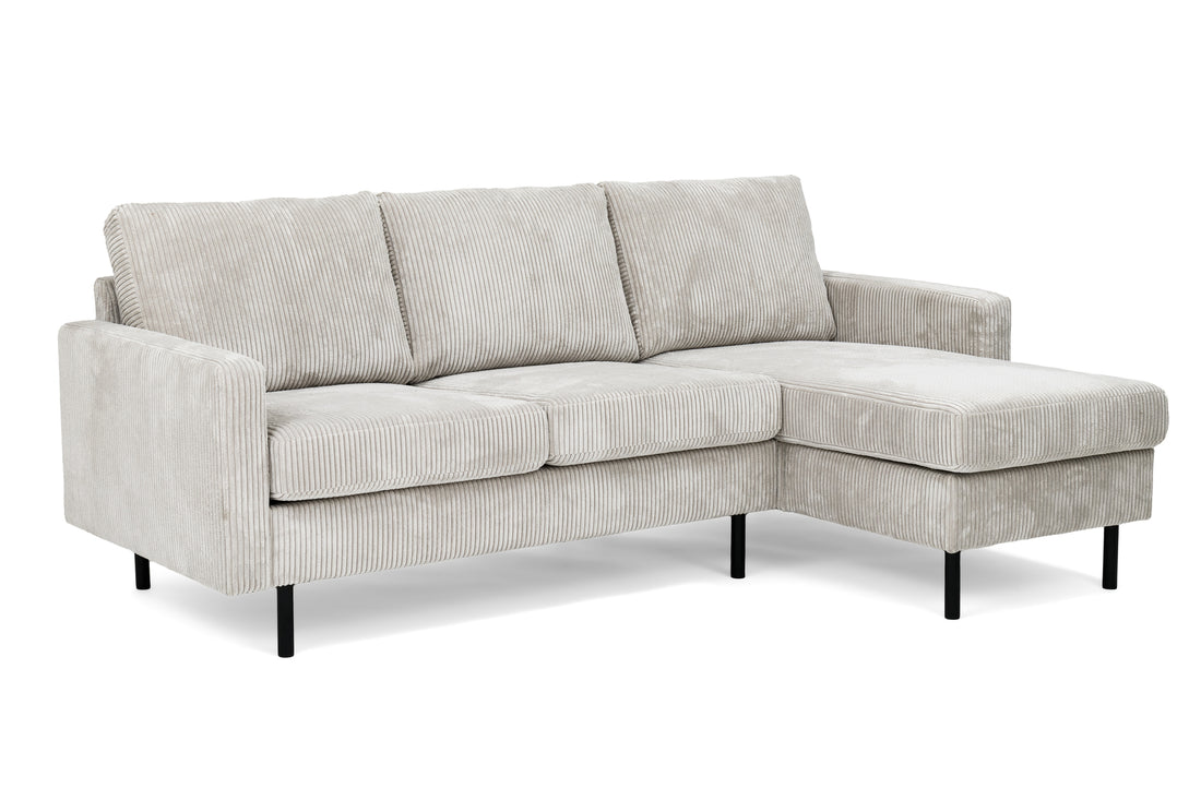 3-Sitzer-Sofa CL L+R, Stoff RIB, RIB920 natur