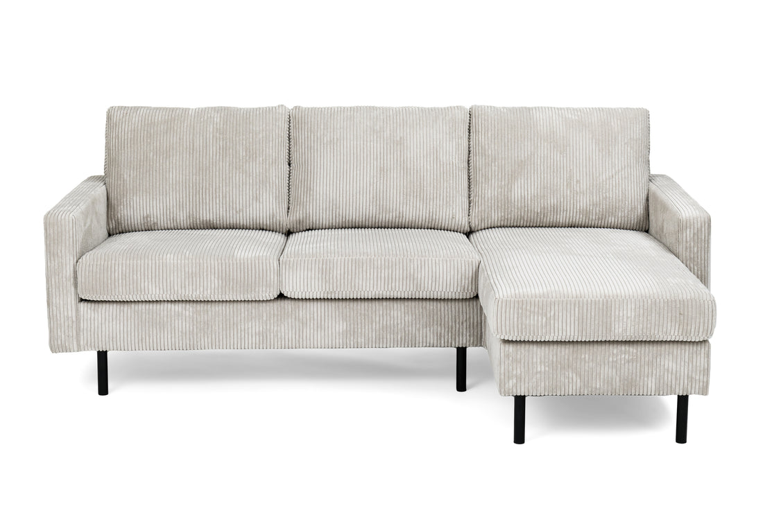3-Sitzer-Sofa CL L+R, Stoff RIB, RIB920 natur