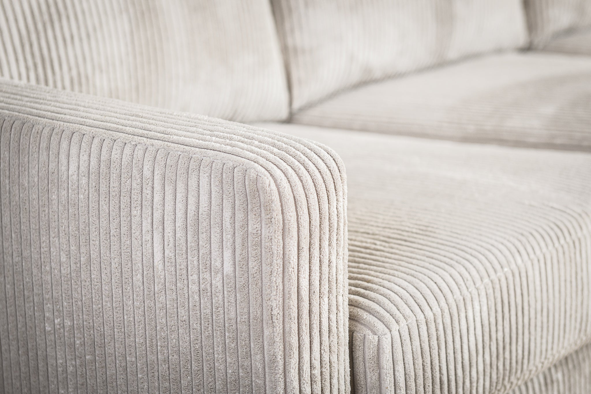 3-Sitzer-Sofa CL L+R, Stoff RIB, RIB920 natur