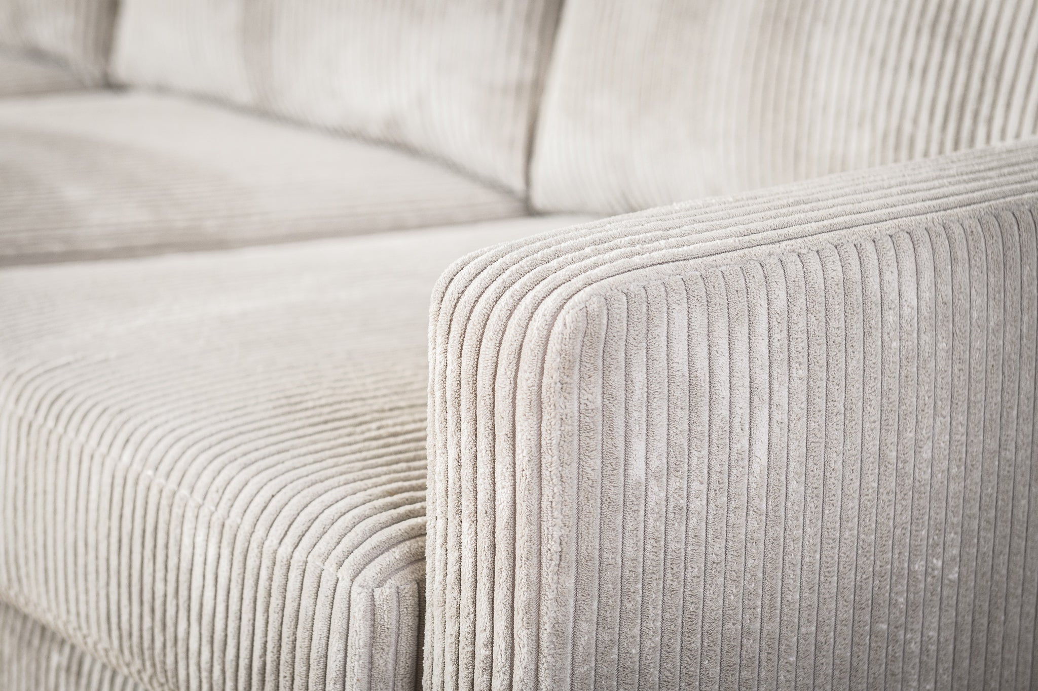 3-Sitzer-Sofa CL L+R, Stoff RIB, RIB920 natur