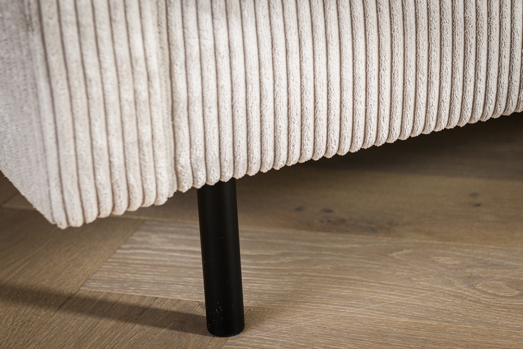 3-Sitzer-Sofa CL L+R, Stoff RIB, RIB920 natur