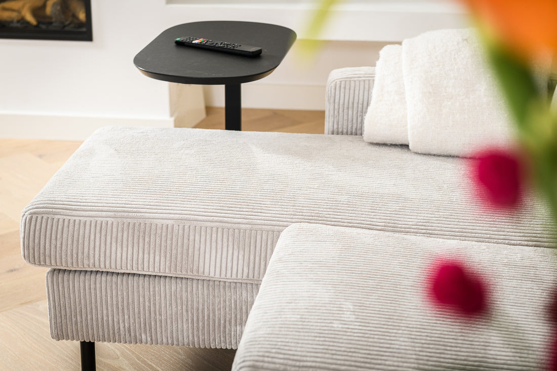 3-Sitzer-Sofa CL L+R, Stoff RIB, RIB920 natur