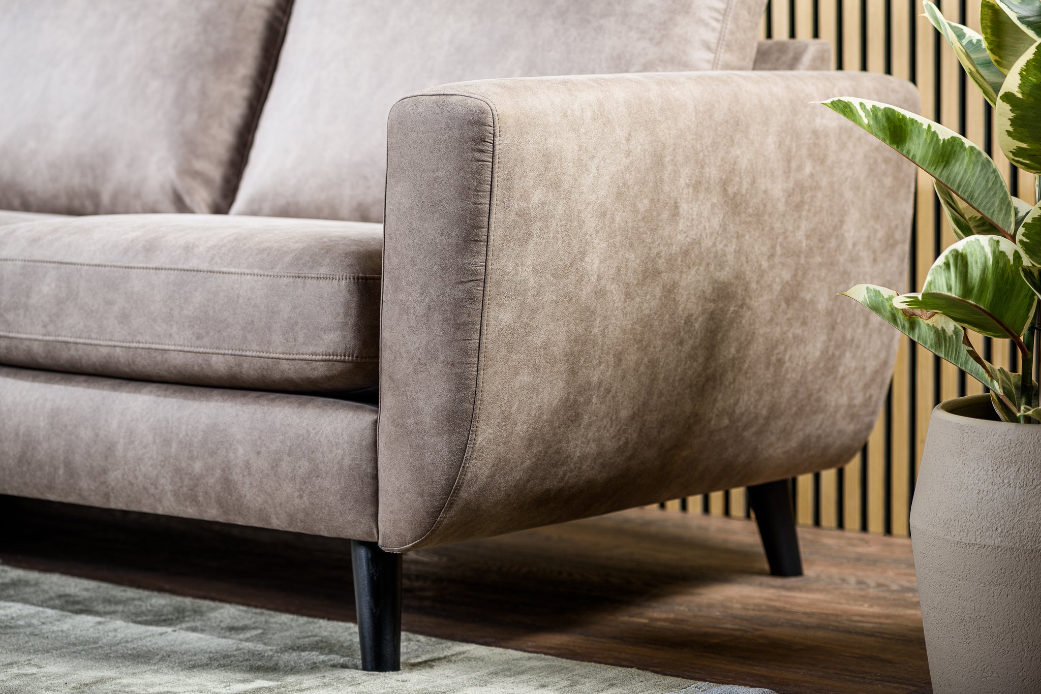 3 zits bank CL L+R, stof Savannah, S520 taupe