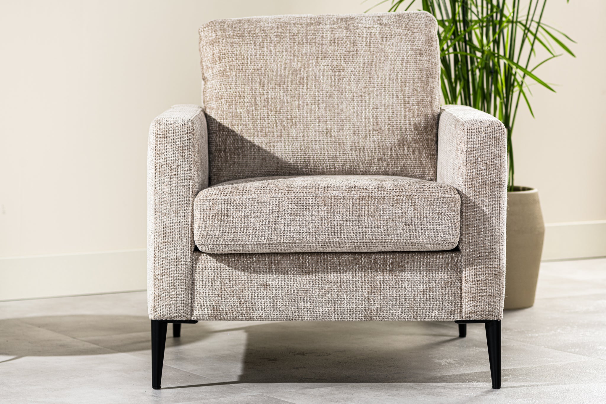 1-Sitzer-Sessel, Stoff Elite, E720 Champagner