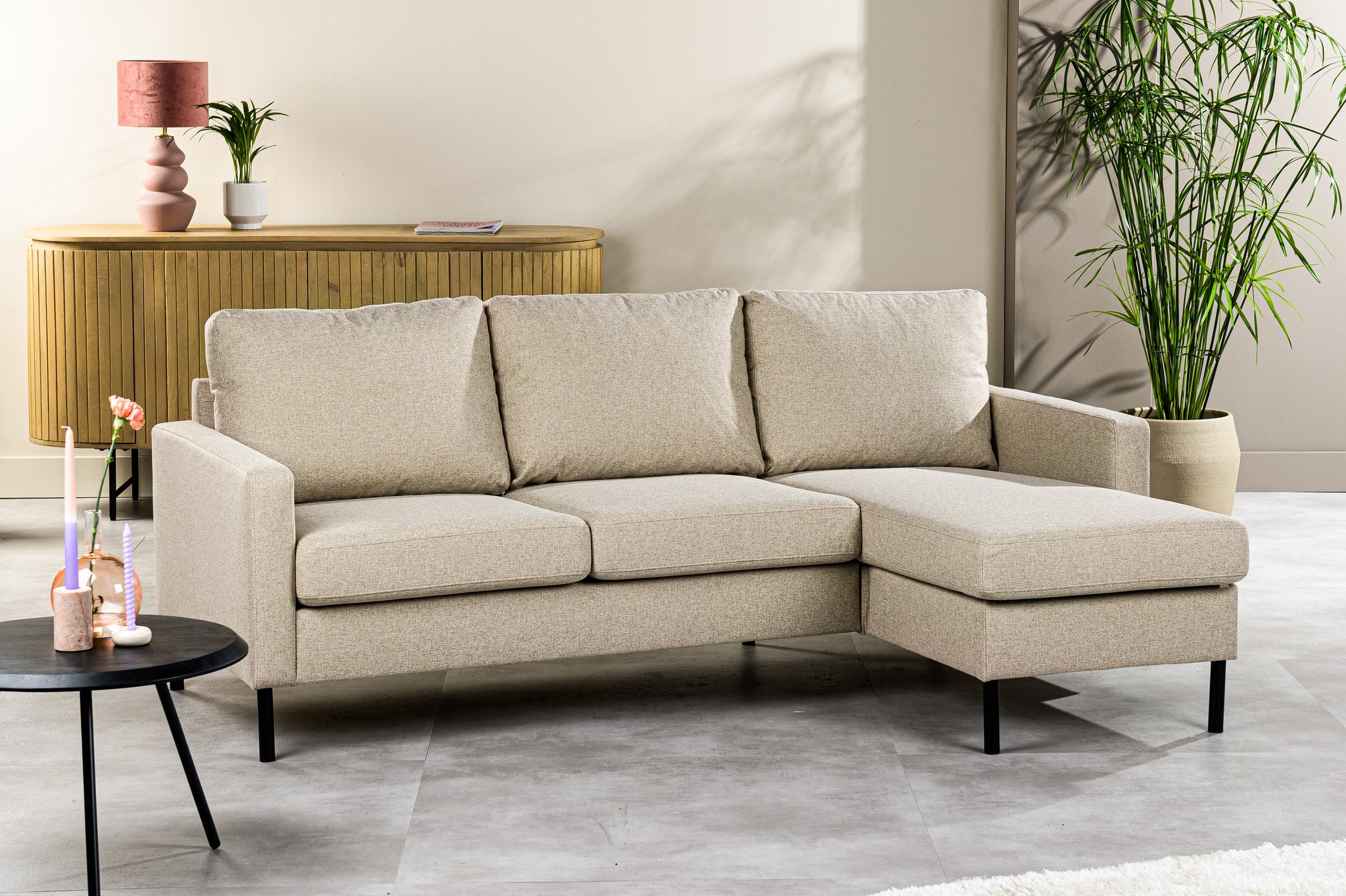 3-Sitzer-Sofa CL L+R, Stoff Dillon, D460 Beige