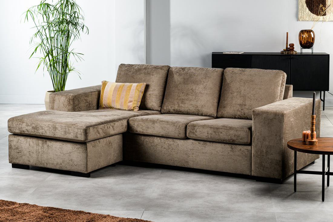 3-Sitzer-Sofa CL L+R, Stoff Hotel Chique, H430 braun