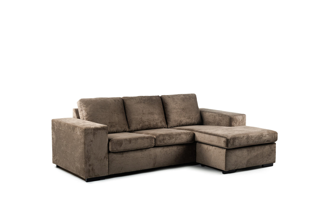 3-Sitzer-Sofa CL L+R, Stoff Hotel Chique, H430 braun