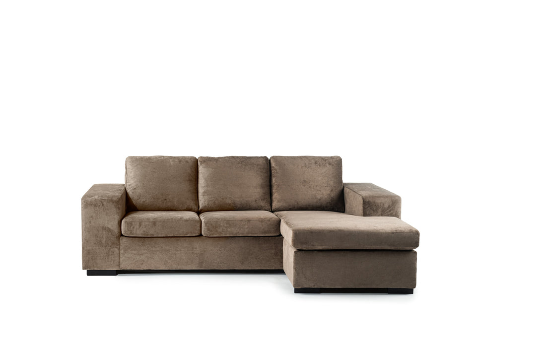 3-Sitzer-Sofa CL L+R, Stoff Hotel Chique, H430 braun