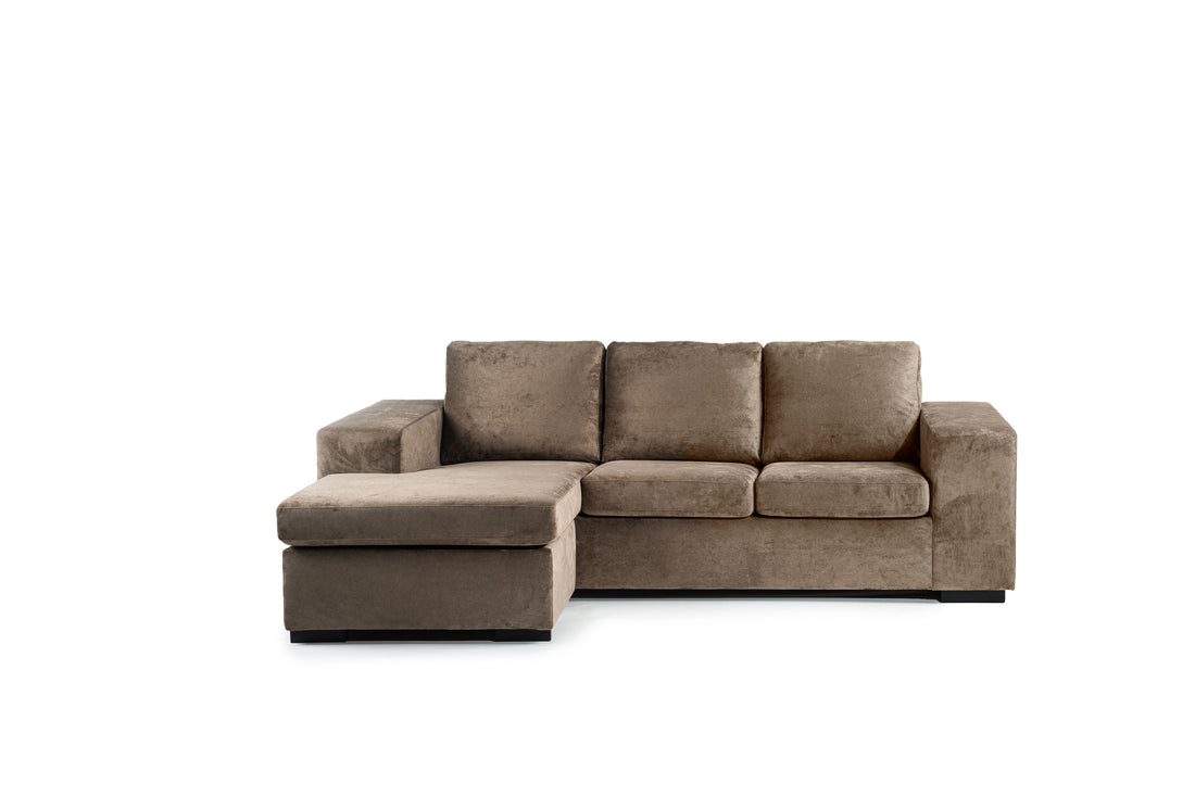 3-Sitzer-Sofa CL L+R, Stoff Hotel Chique, H430 braun
