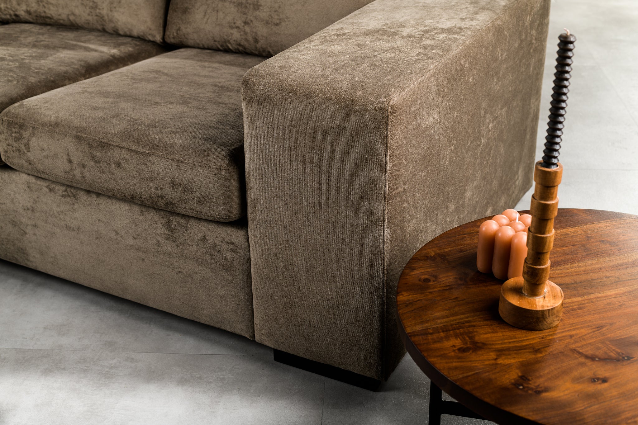 3-Sitzer-Sofa CL L+R, Stoff Hotel Chique, H430 braun