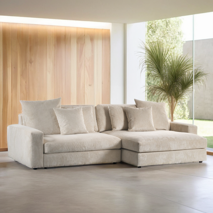 3 zits bank CL L+R, stof Lincoln 83, R920 naturel