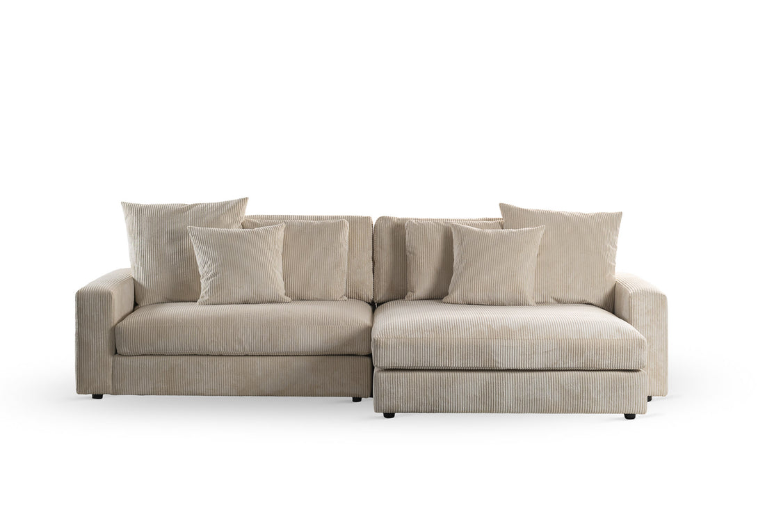3-Sitzer-Sofa CL L+R, Stoff Lincoln 83, R920 natur