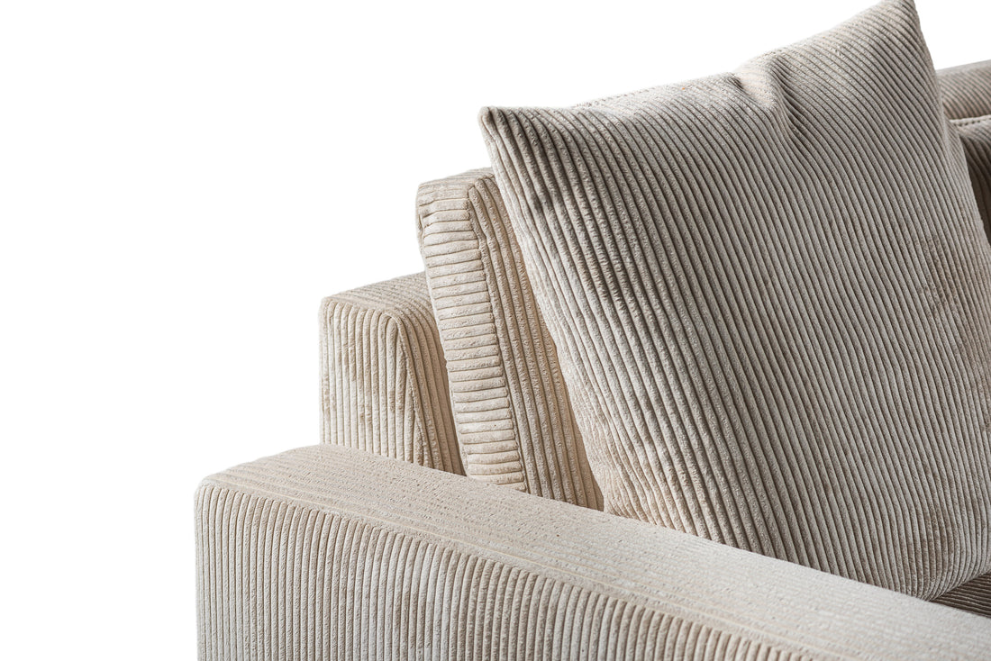 3-Sitzer-Sofa CL L+R, Stoff Lincoln 83, R920 natur