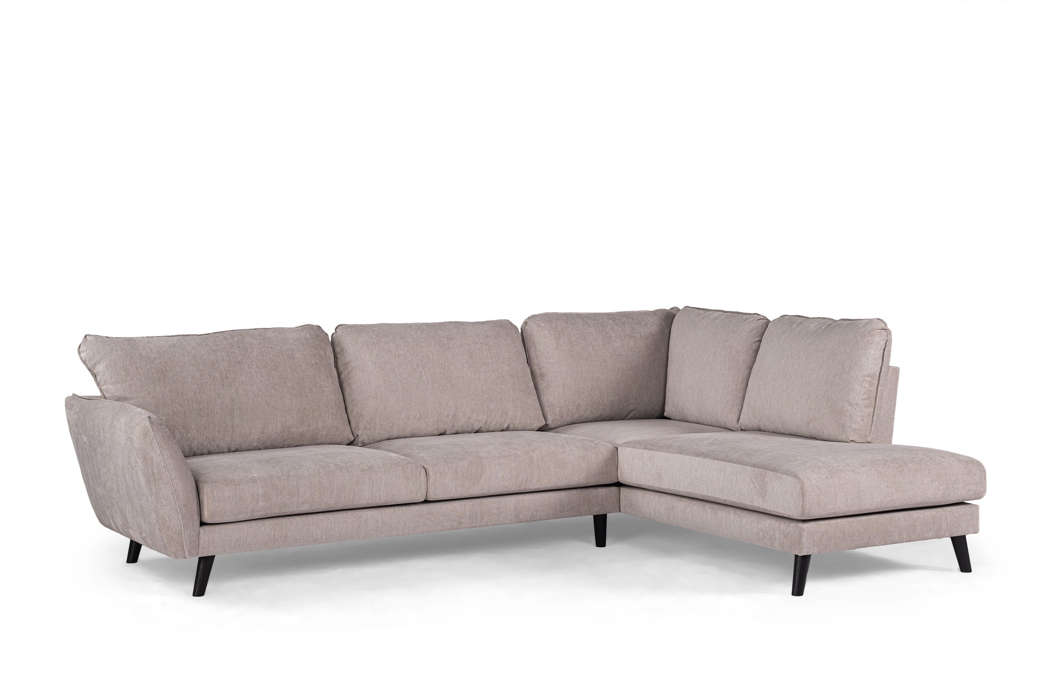 3 seater corner , fabric Orinoco 23, K460 beige, black leg