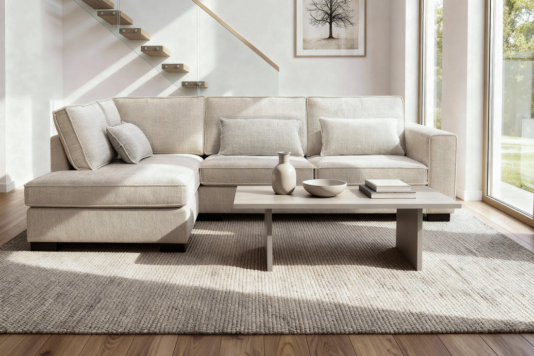 Addison, 3 zits hoek , stof Cremona 2, C460 beige