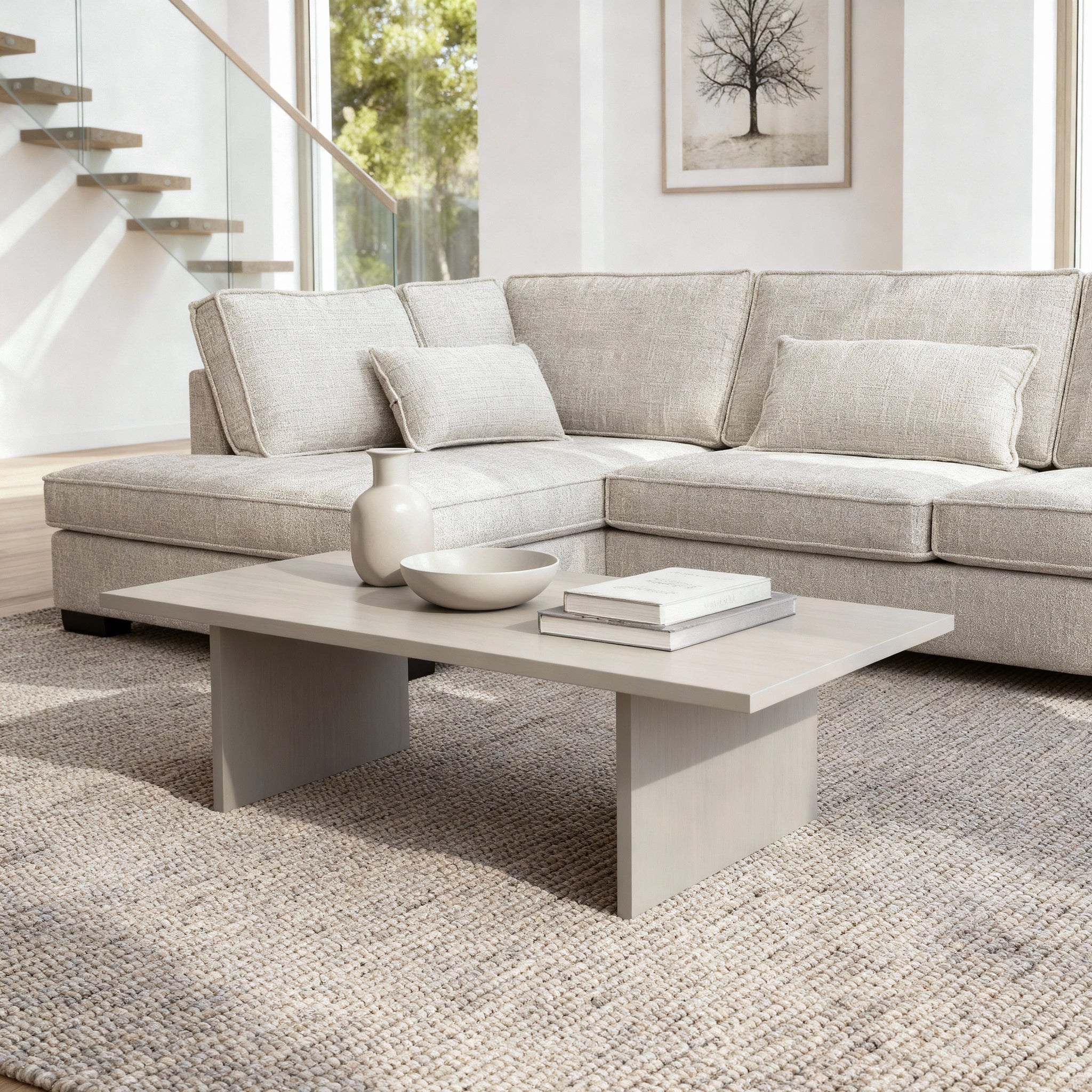Addison, 3 zits hoek , stof Cremona 2, C460 beige