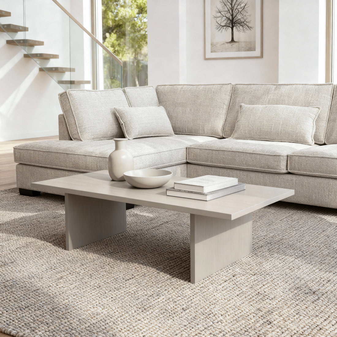 Addison, 3 zits hoek , stof Cremona 2, C460 beige