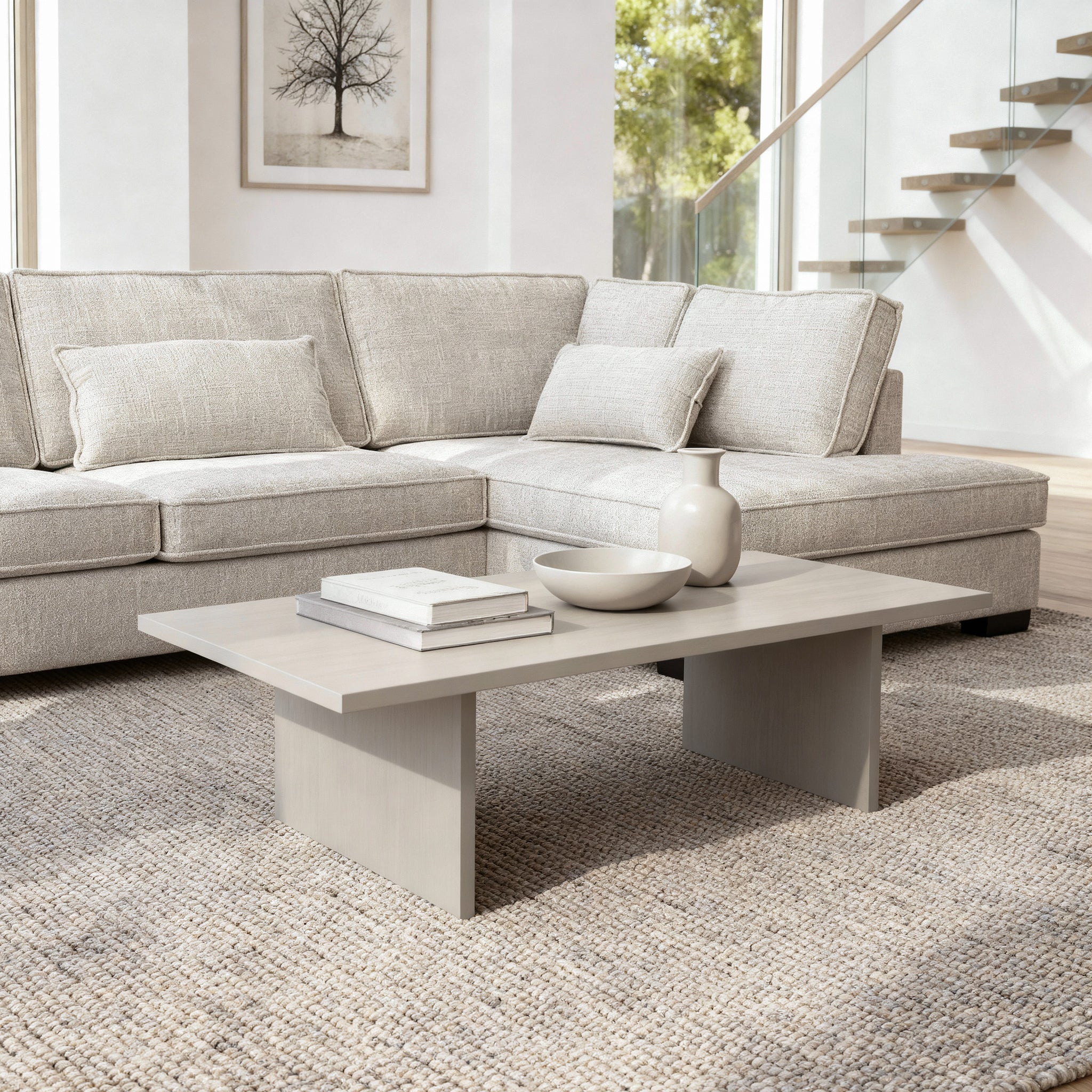 Addison, 3 zits hoek , stof Cremona 2, C460 beige