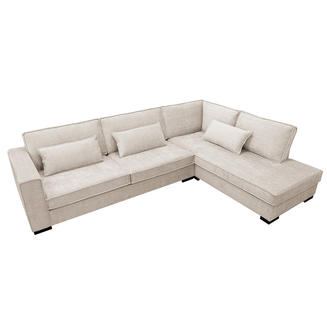 Addison, 3 zits hoek , stof Cremona 2, C460 beige