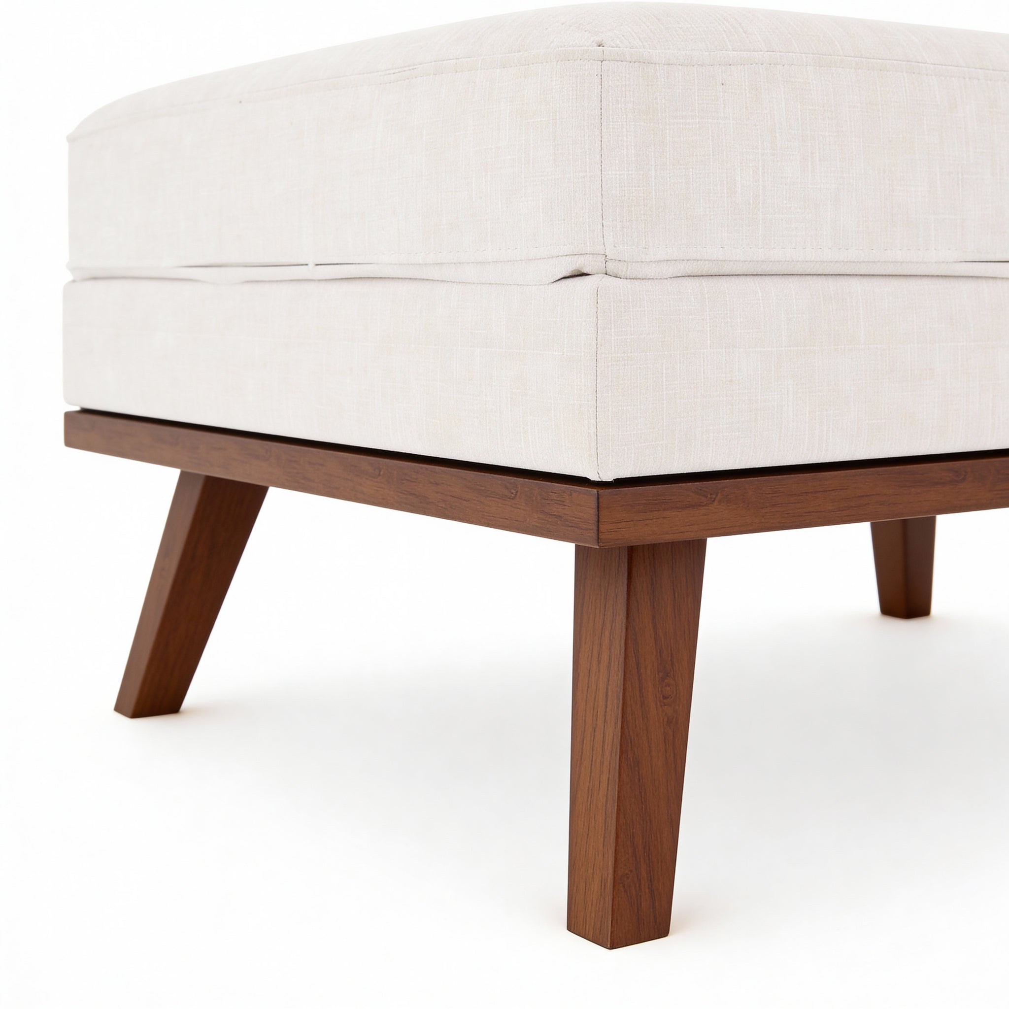 Japandi hocker, stof Melva 02, M460 beige
