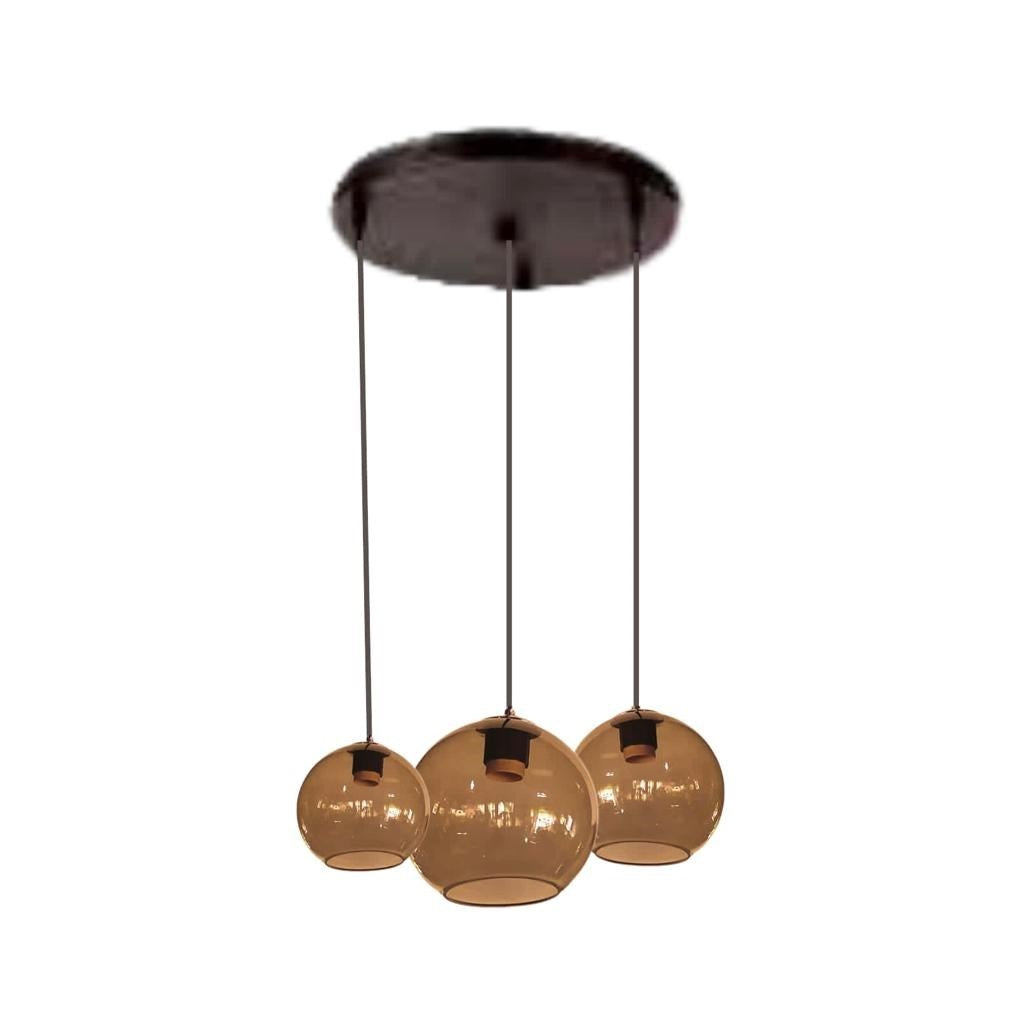Plafondlamp Kaira – Bruin smoke