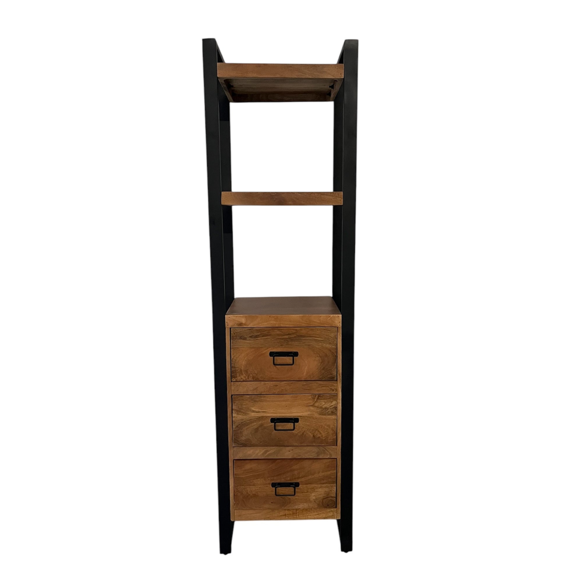 Bücherregal Boaz mit 3 Schubladen | 55 cm | Warme Oberfläche | 30 %