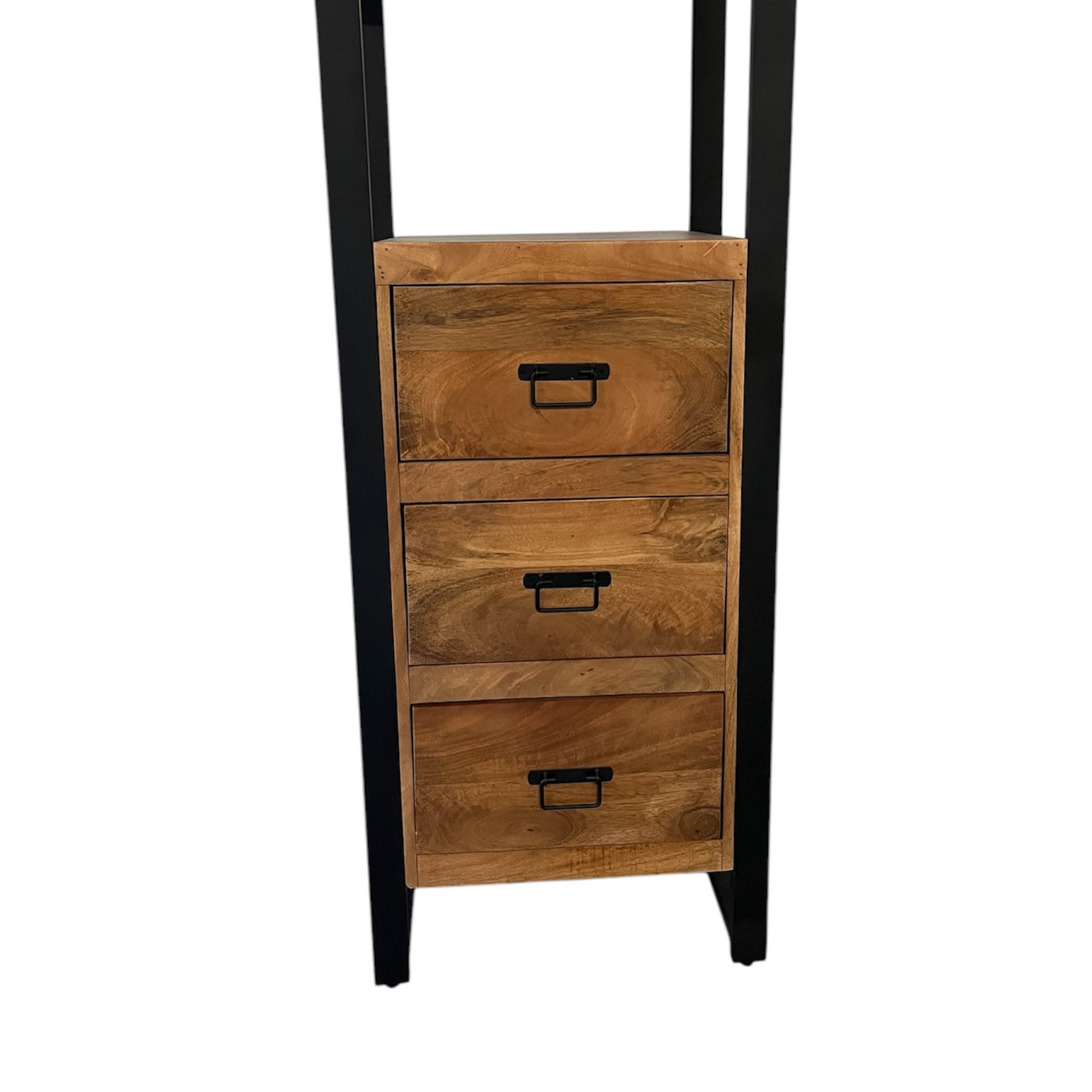 Bücherregal Boaz mit 3 Schubladen | 55 cm | Warme Oberfläche | 30 %