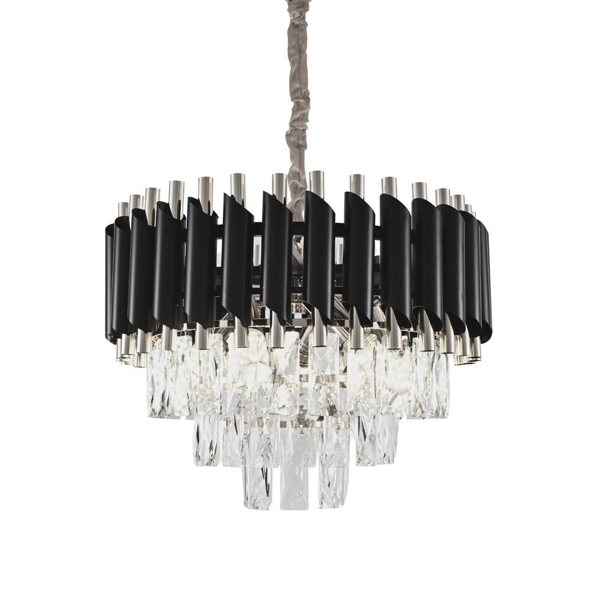 Plafondlamp Ornella – Zwart/zilver