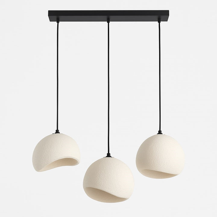 Plafondlamp Organic Linea Resin – Crème