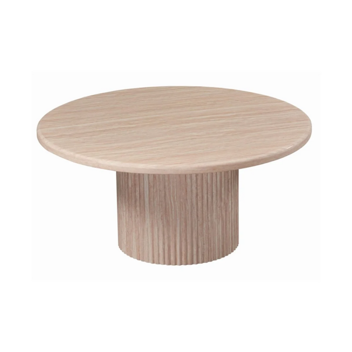FLINTSTONE COFFEE TABLE MARBLE TOP 100x45 ROUND