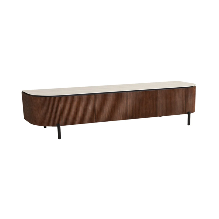 AQUA TVMEUBEL BROWN 200X50X55 BEIGE CERAMIC