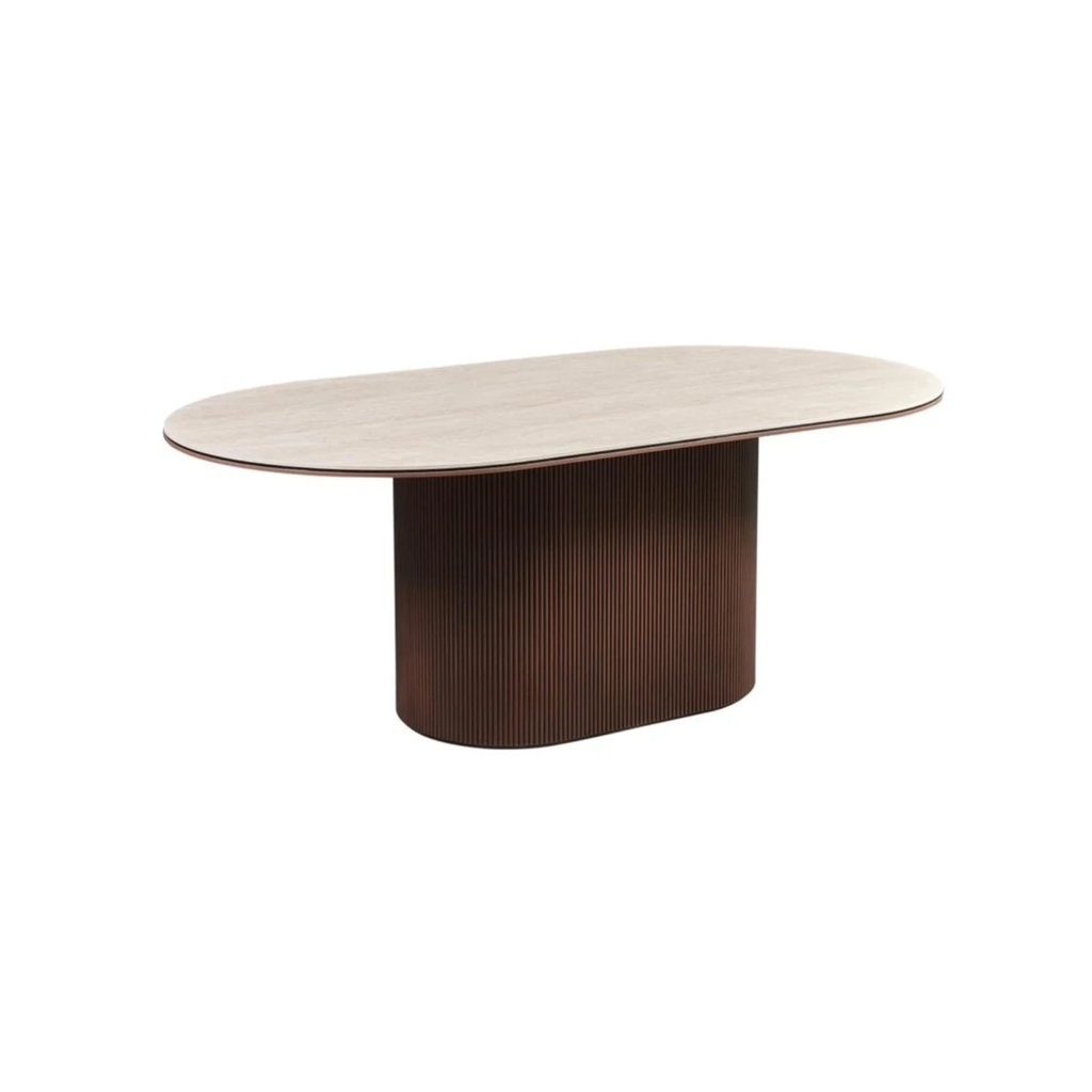AQUA EETTAFEL V1 BROWN 200x110x76 BEIGE KERAMIEK