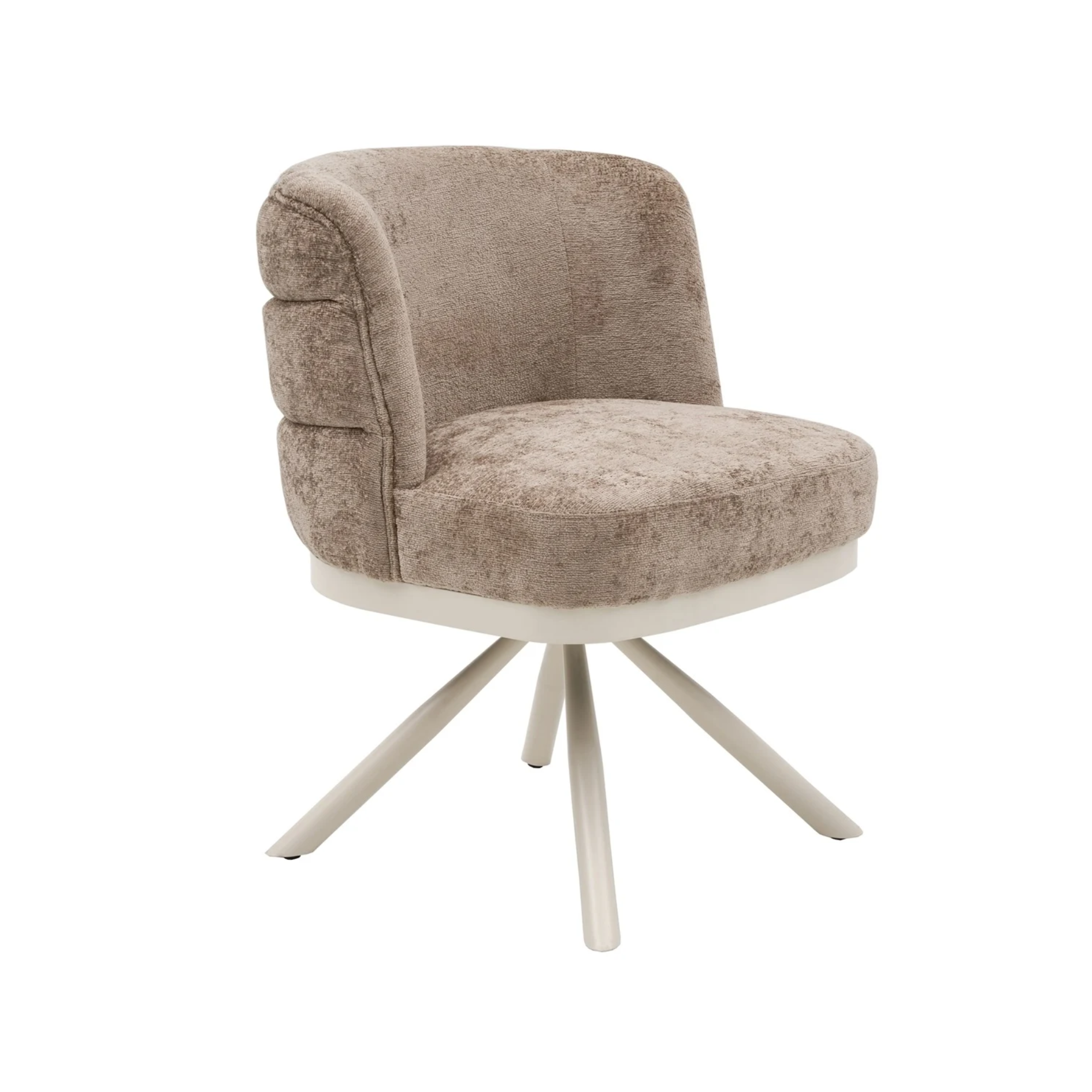 Stoel CORFU ZB-5692 Creme Poten elegant bruin