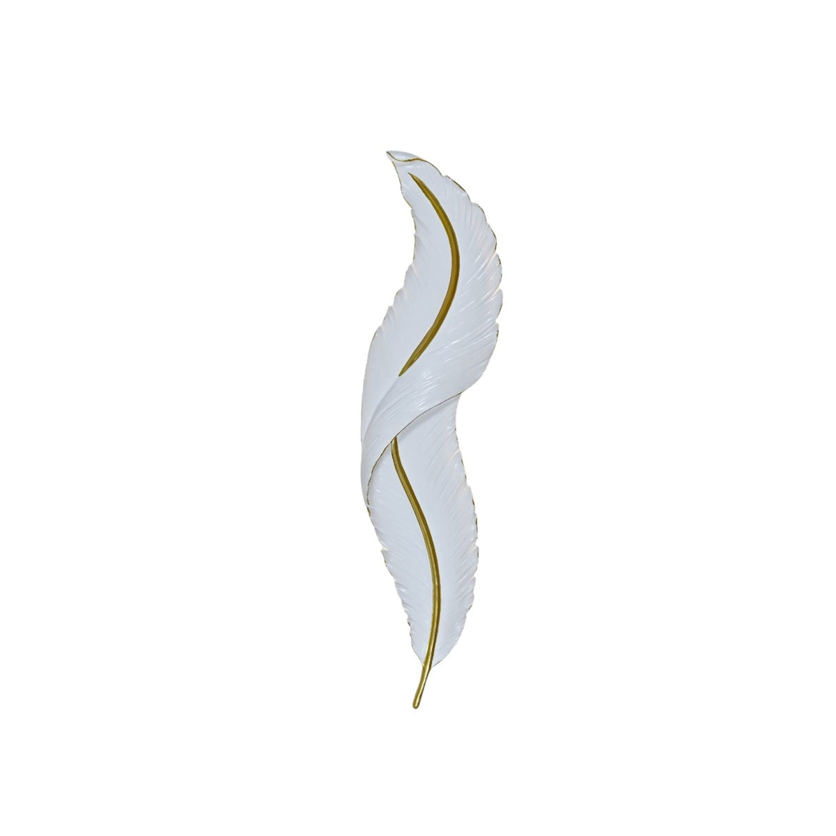 Wandlamp Feather – Wit/goud
